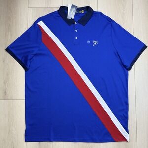 Polo Ralph Lauren Classic Fit Polo Shirt‎ Men's XXL Blue Colorblock NWT Cotton